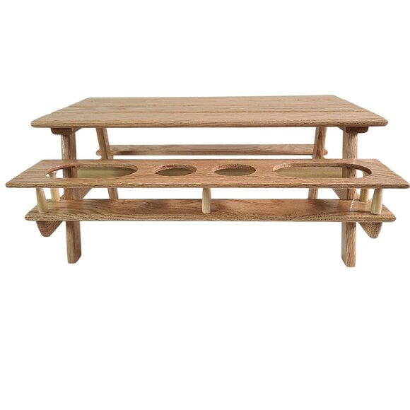 Wood Condiment Caddy Hand Made One Of A Kind W/ Paper Towel Holder - Picture 14 of 16